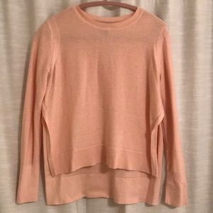 Blush cashmere sweater.